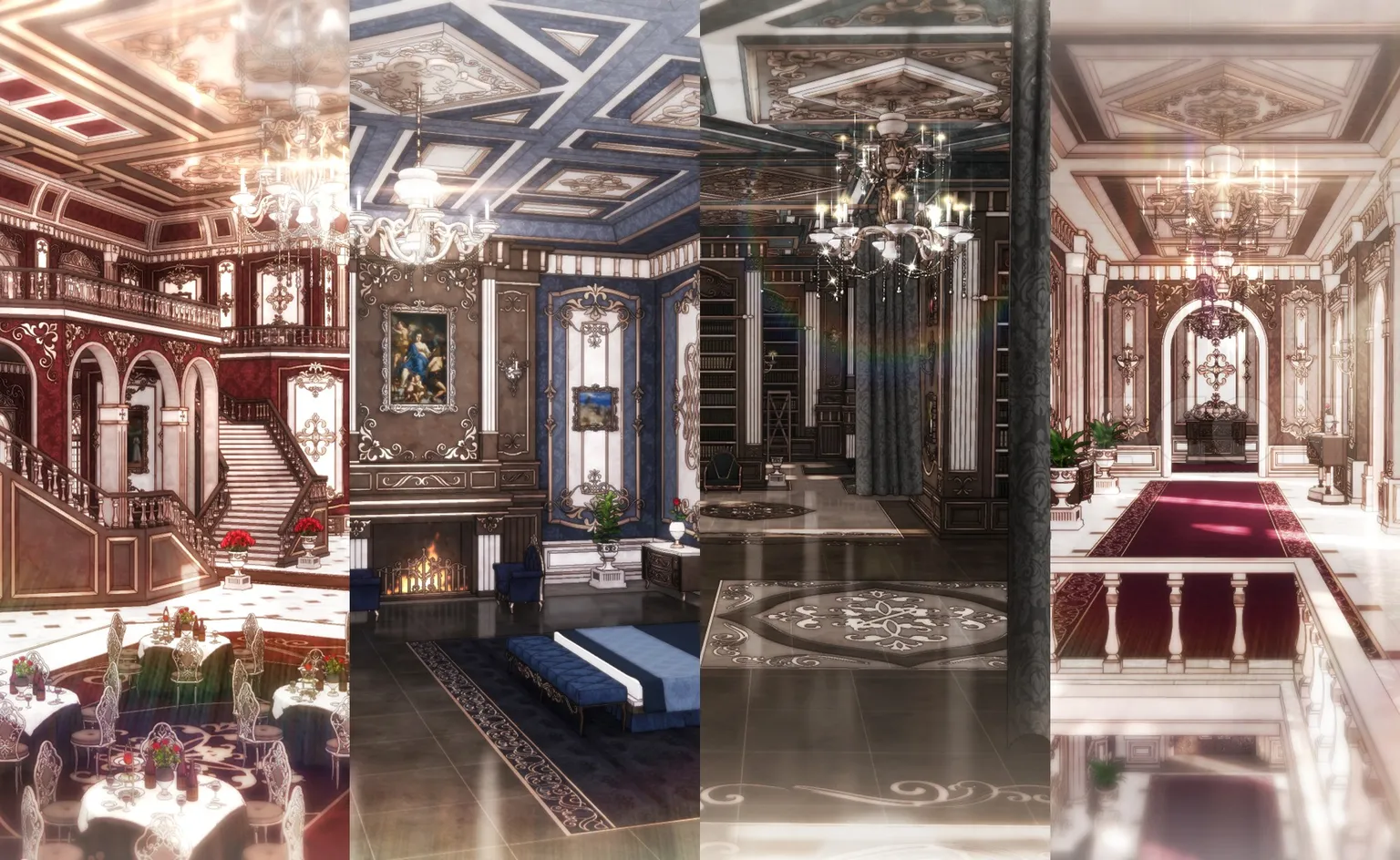 [SET] Dwelling castle background set that wakes you up at dawn
