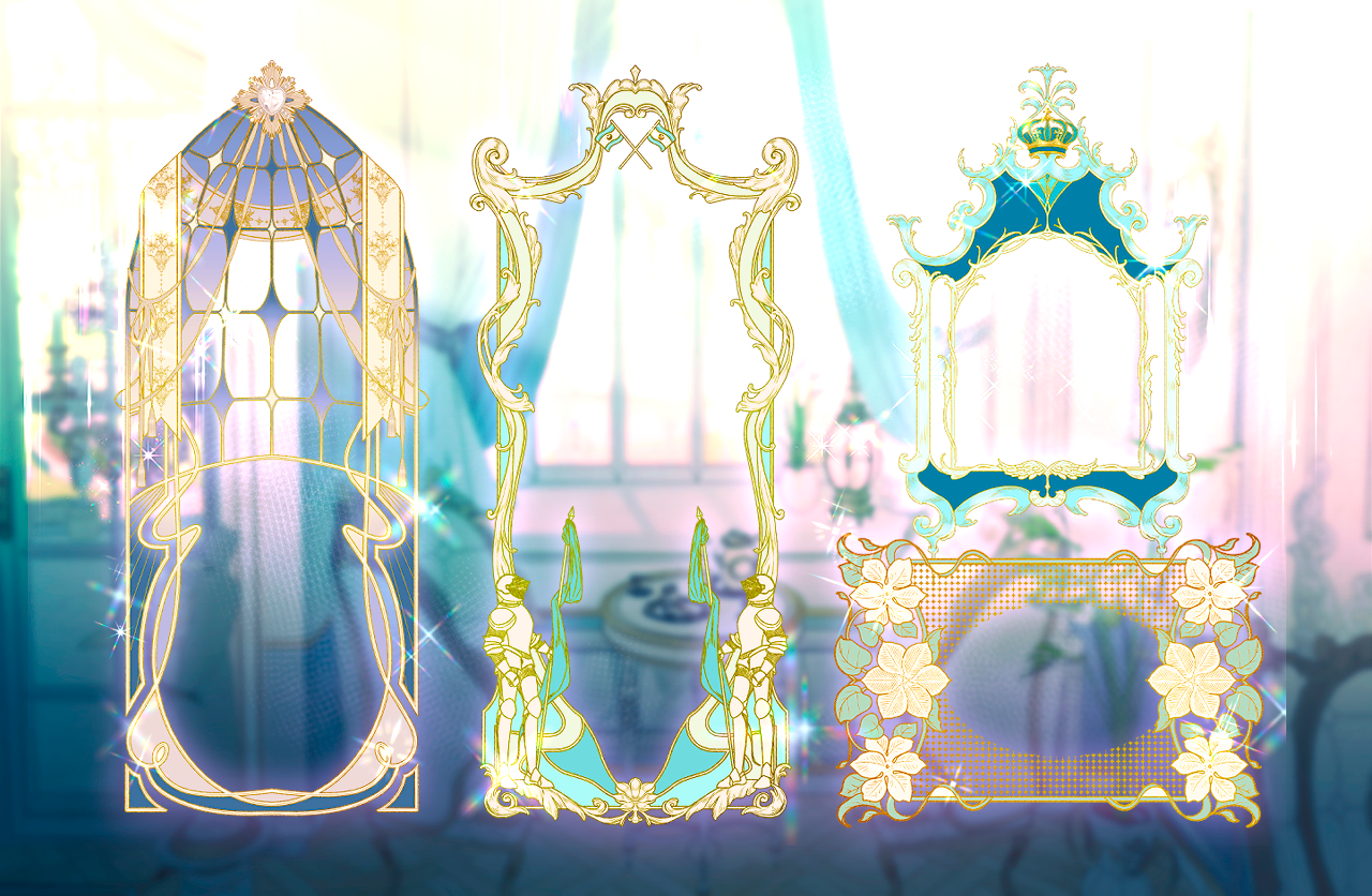 Romance fantasy Frame | Background Set