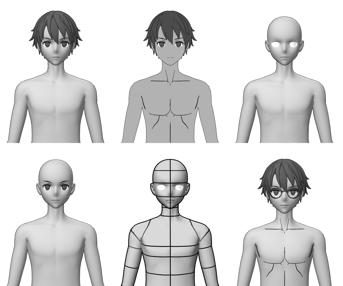 3D Animation Character Material - B Collection / Boys B + Girls B