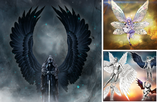 天使と悪魔の妖精翼集