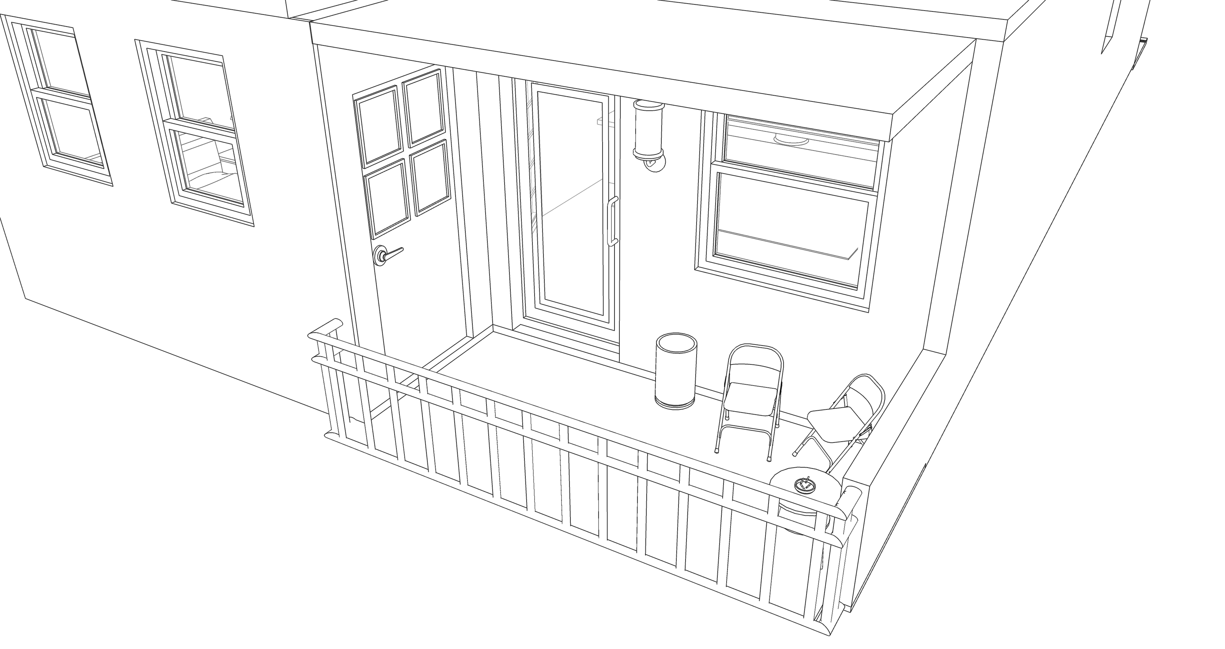 SunFilled House with Balcony