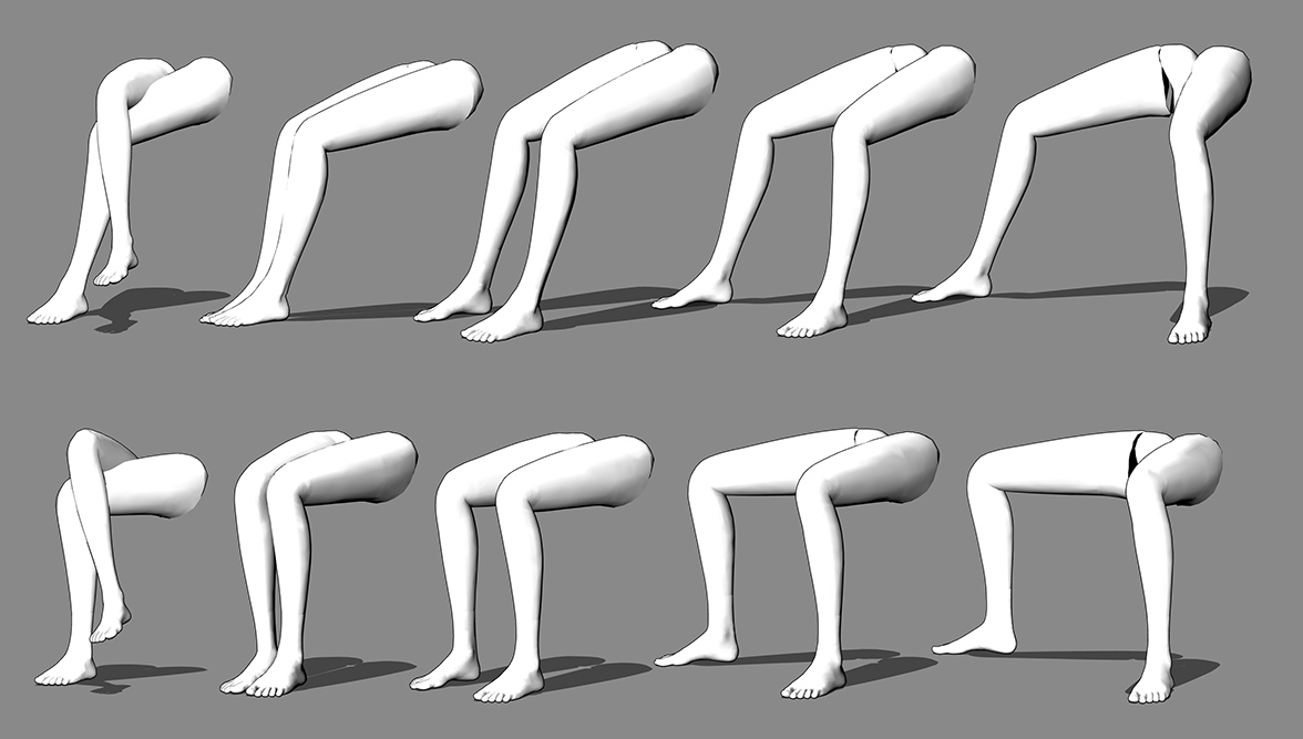 Bare Foot And Leg Poses