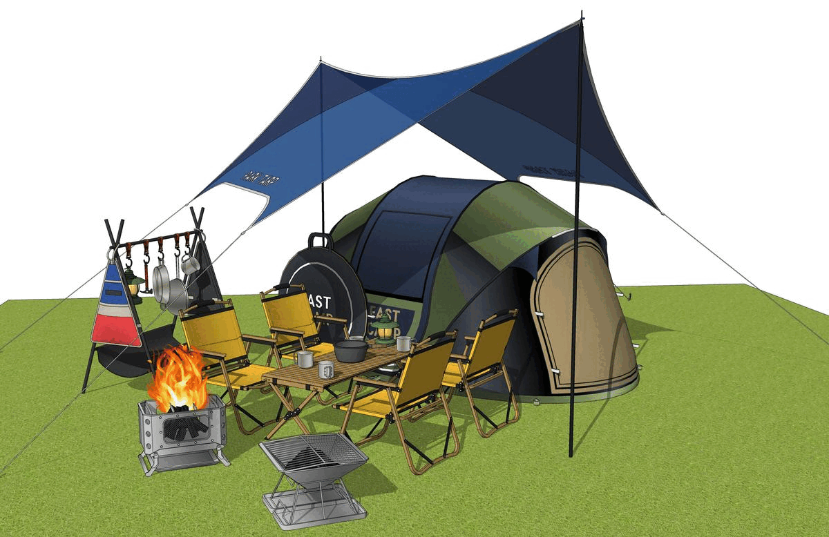 Collection of Two Camping Tents