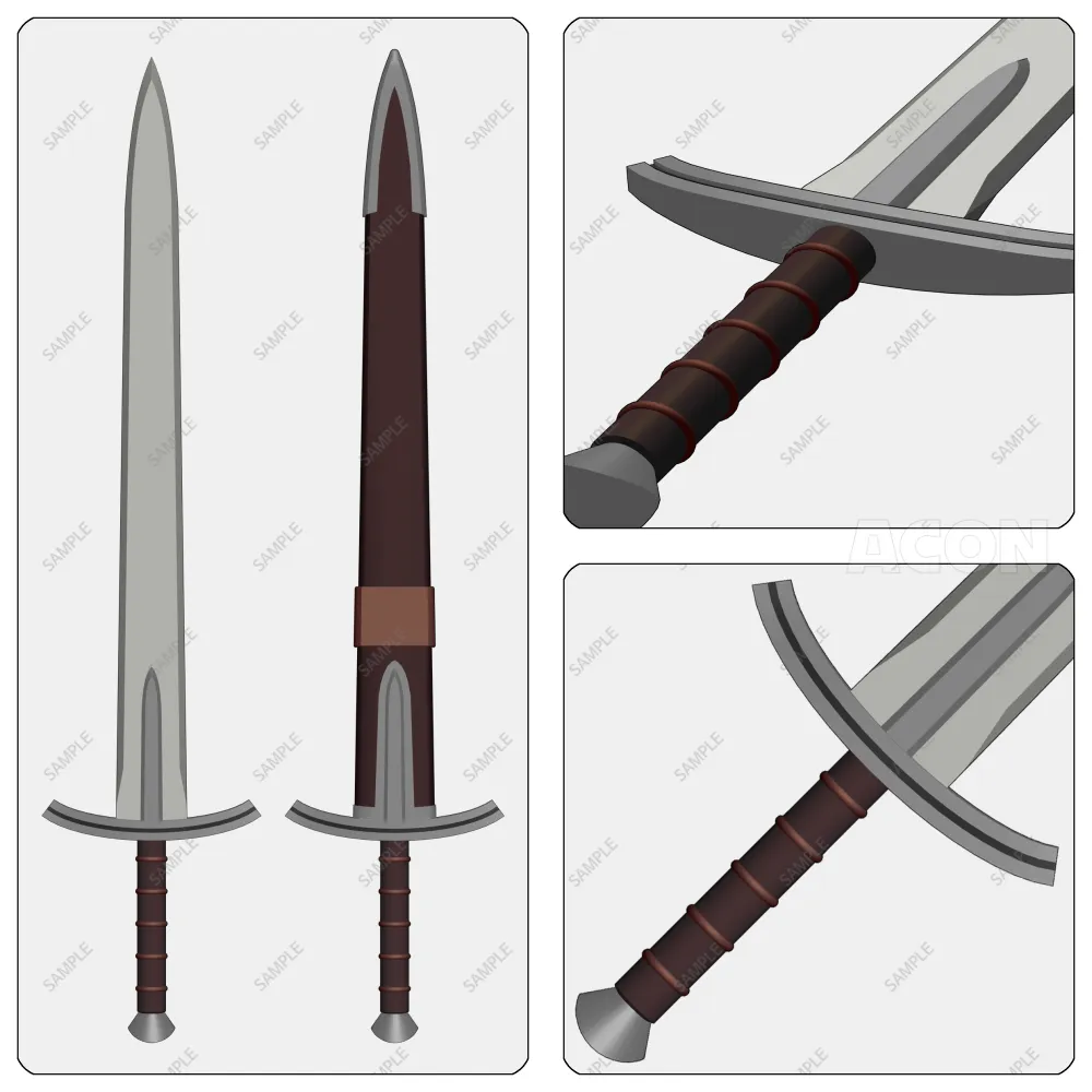クリップスタジオ 3Dファンタジー武器コレクションA - 基本武器