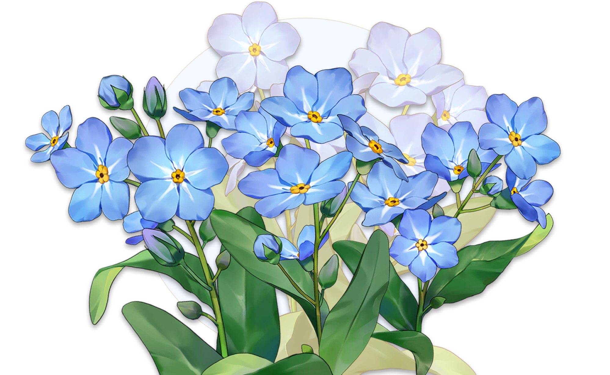 Modular Forget-Me-Not Flower Brush