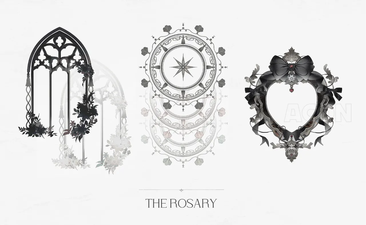 The Rosary-ゴシック風フレームセット