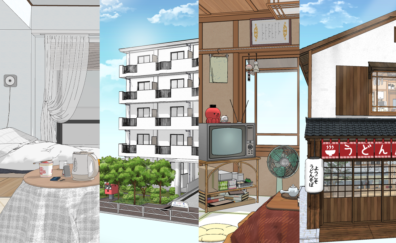 Anime Japanese Modern Home Interiors