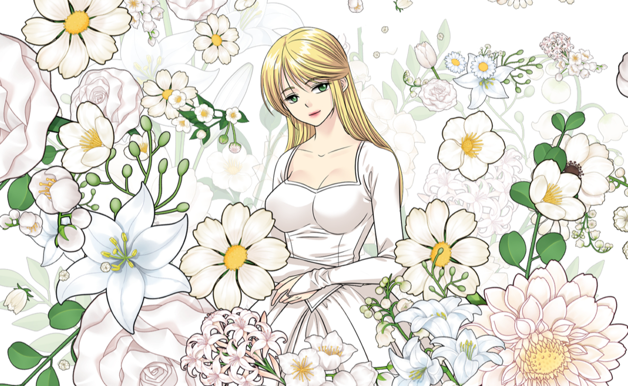 かすみ草★様　4本 かすみ草 4色