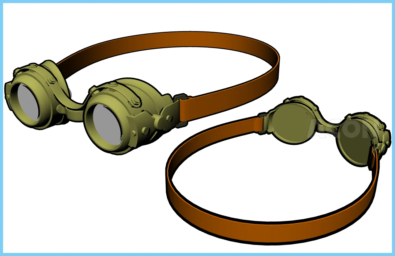 steampunk goggles スチームパンクゴーグル