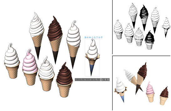 ソフトクリームコーン集