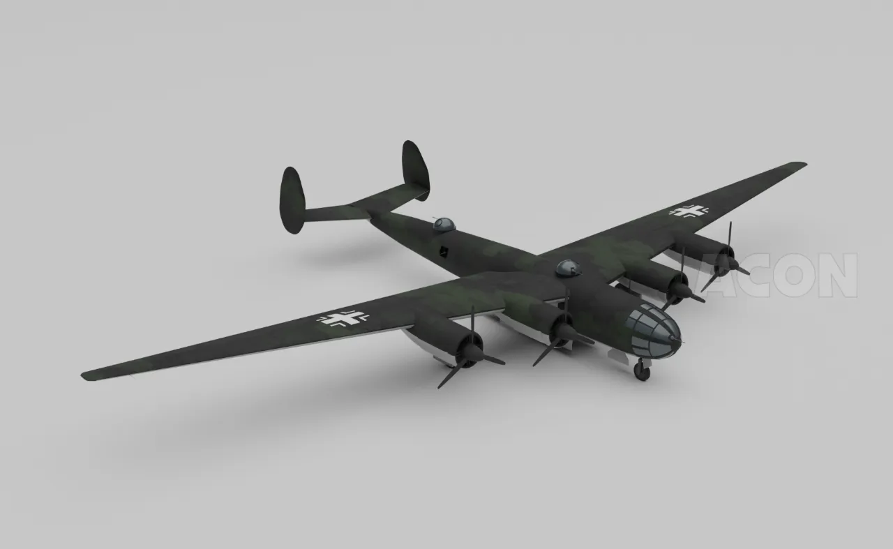 航空機・ヘリコプター Messerschmitt Me 264 1/72 ドイツのメッサーシュミット爆撃機 Me 264