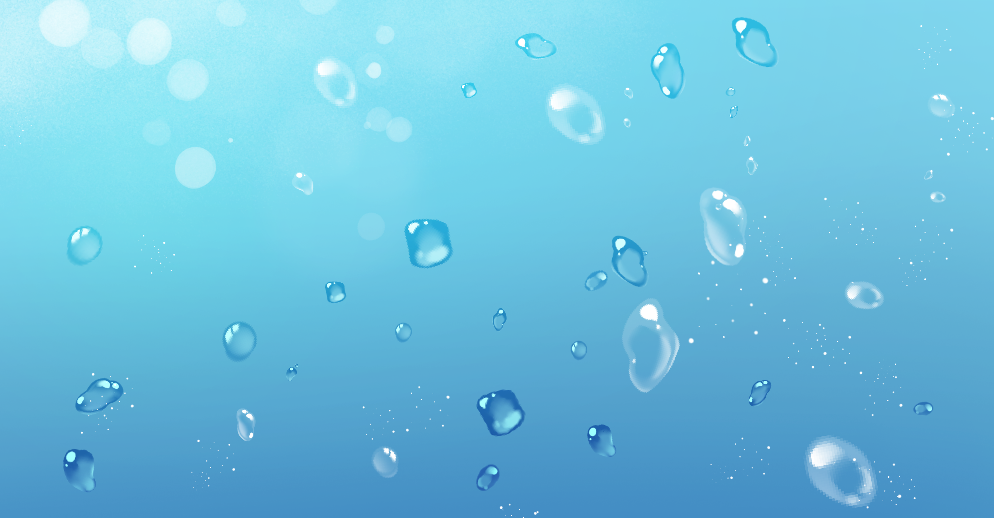 Water drop brush