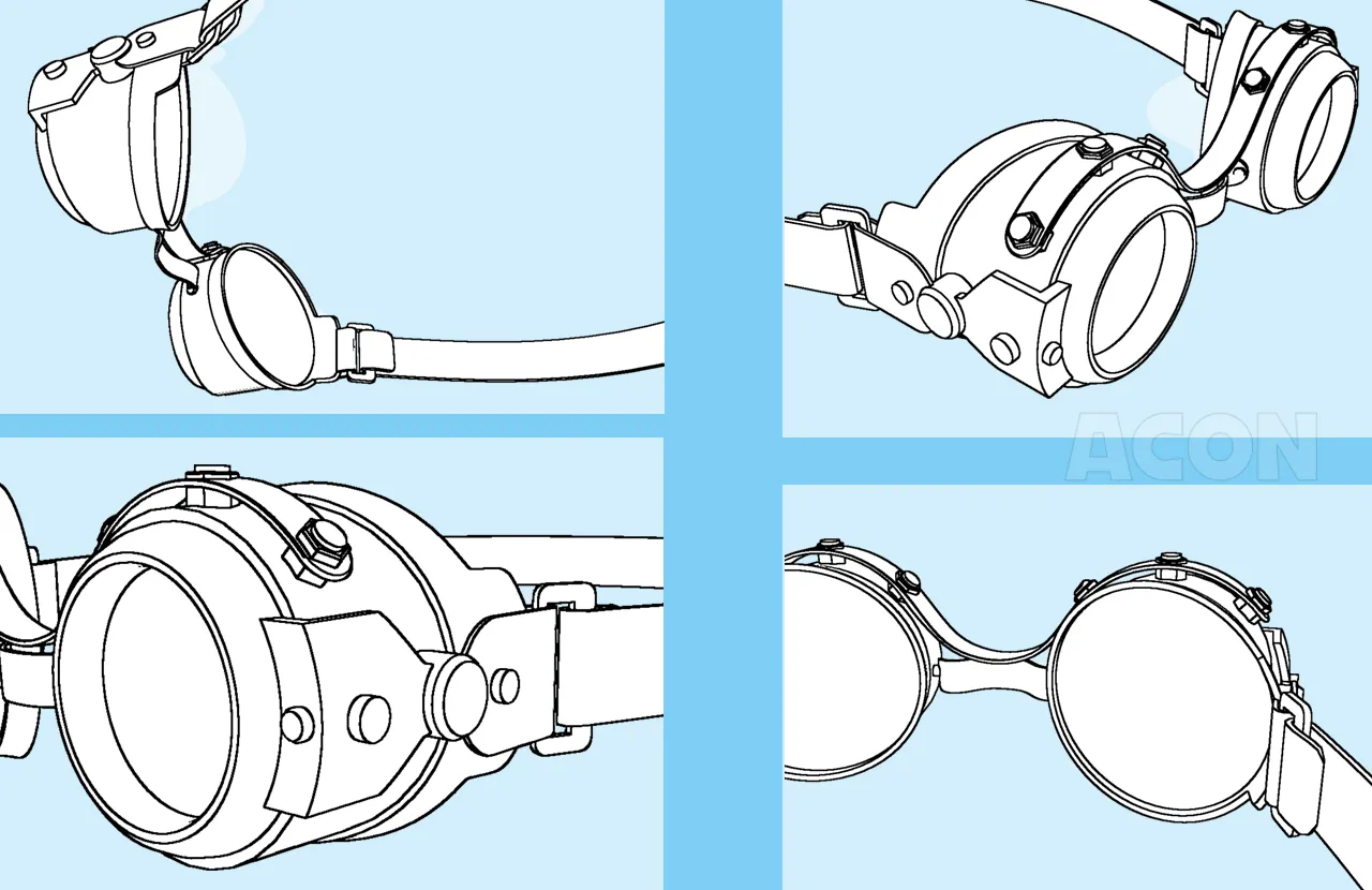 steampunk goggles スチームパンクゴーグル