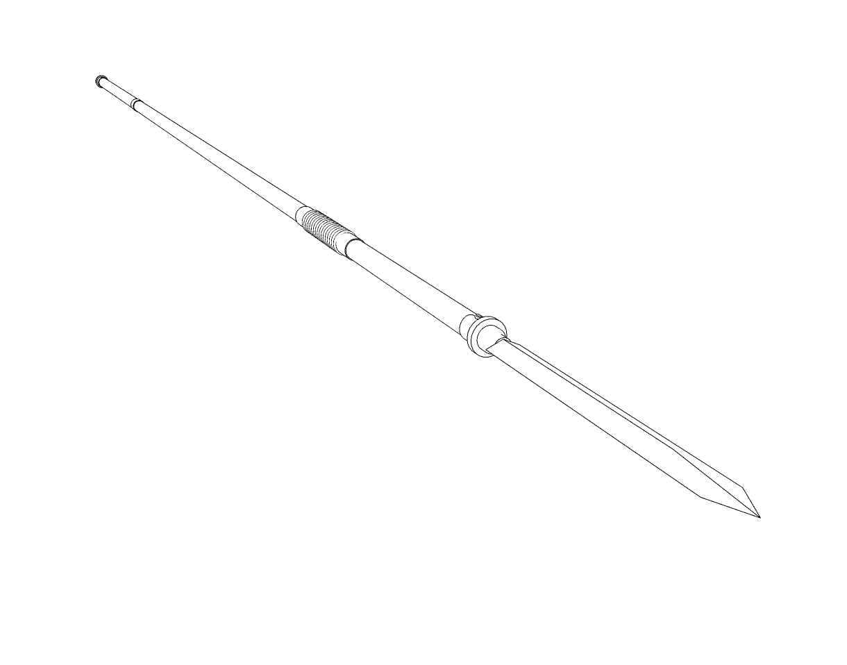 3D Weapons - Official Spear Kudayari (Japanese Spear)