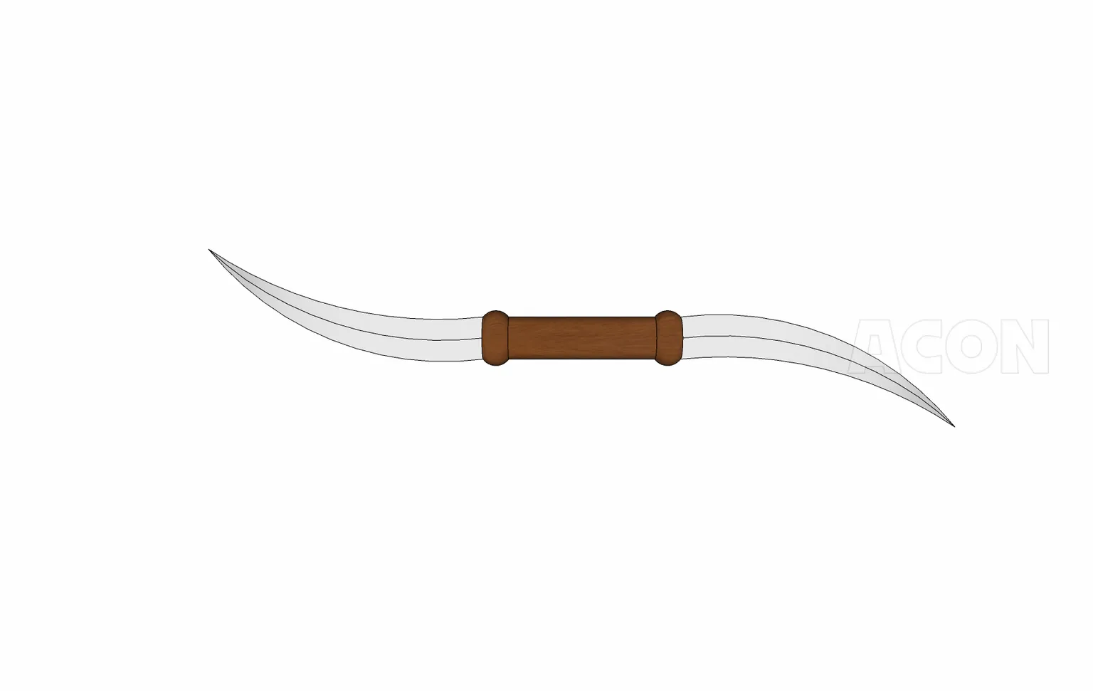 3D武器 - ハラディ haladie (インド短剣)