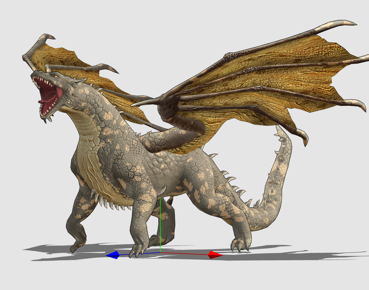 Collection of Moving 3D Dragon movements