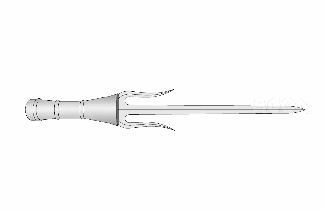 3D武器 - マノープル manople (西ヨーロッパ刀剣、刀)