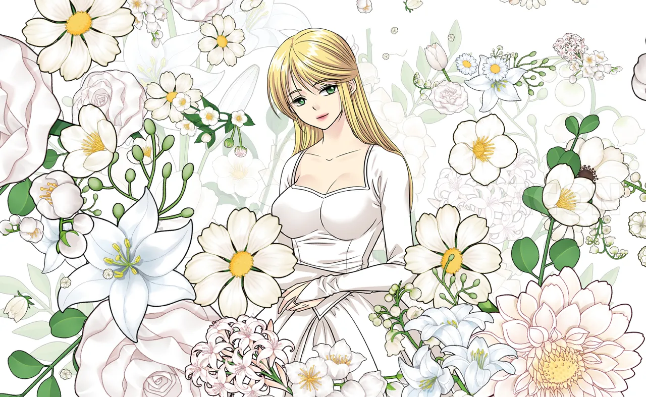 かすみ草 4色