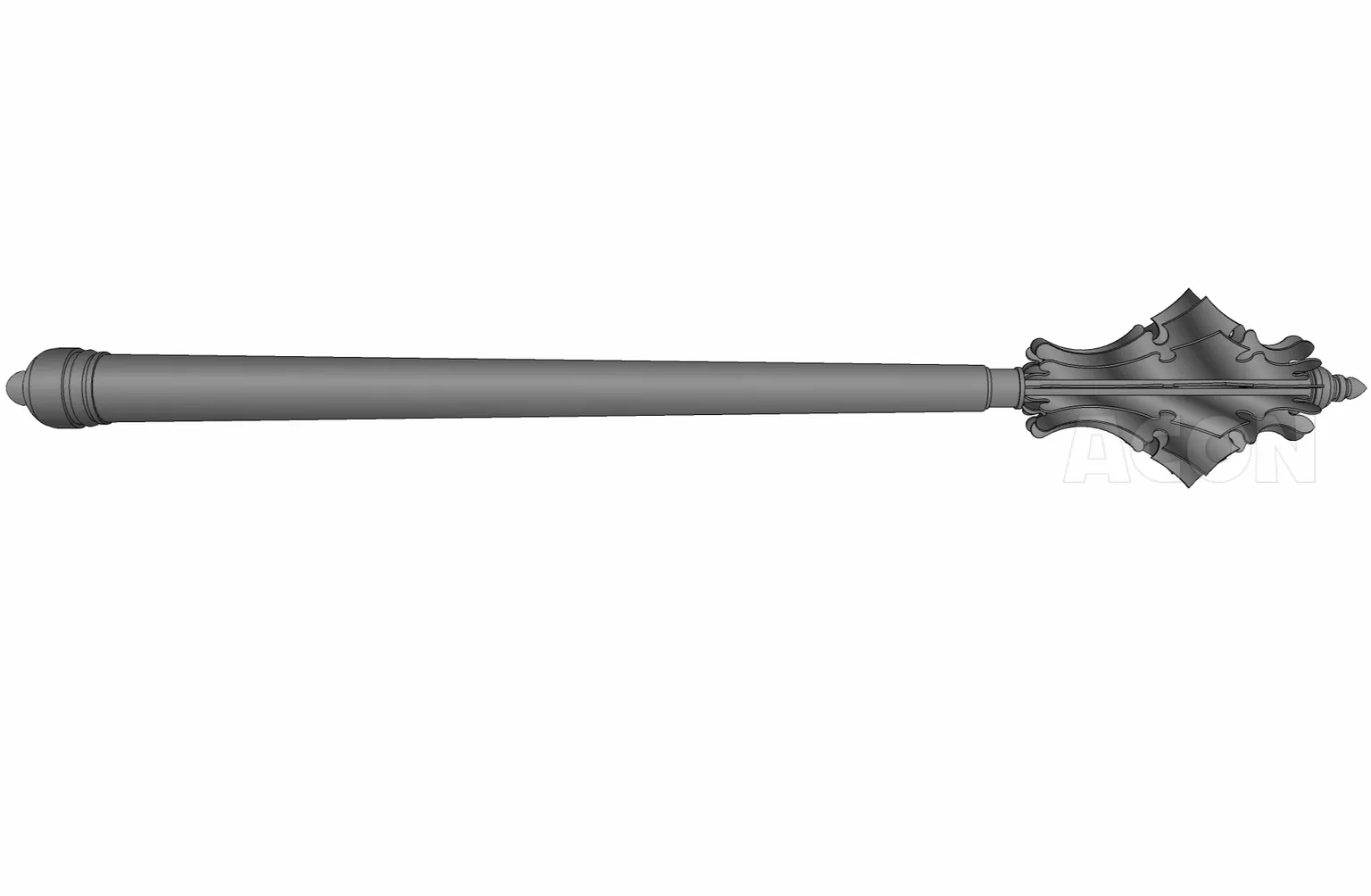 3D武器 - メイスmace(ヨーロッパ打撃武器)