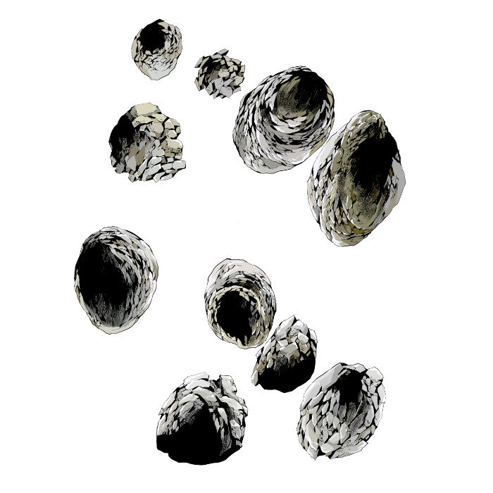 (Series 3) A rock.Rock Various Effects PSD/ SUT Brush